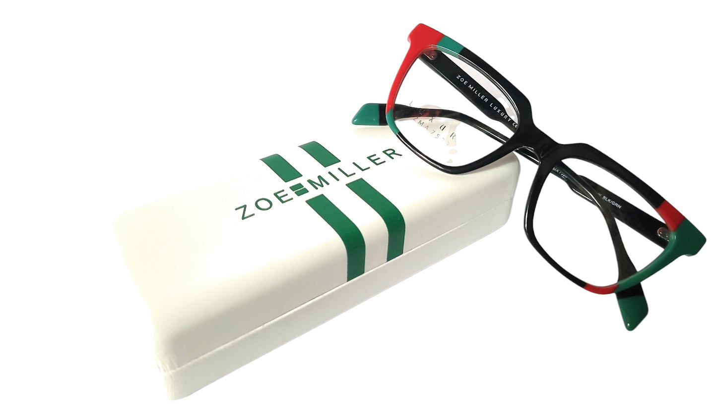 Zoe Miller Eyewear Spectacle Luxury ZMA7523 Multi BLK/GRN