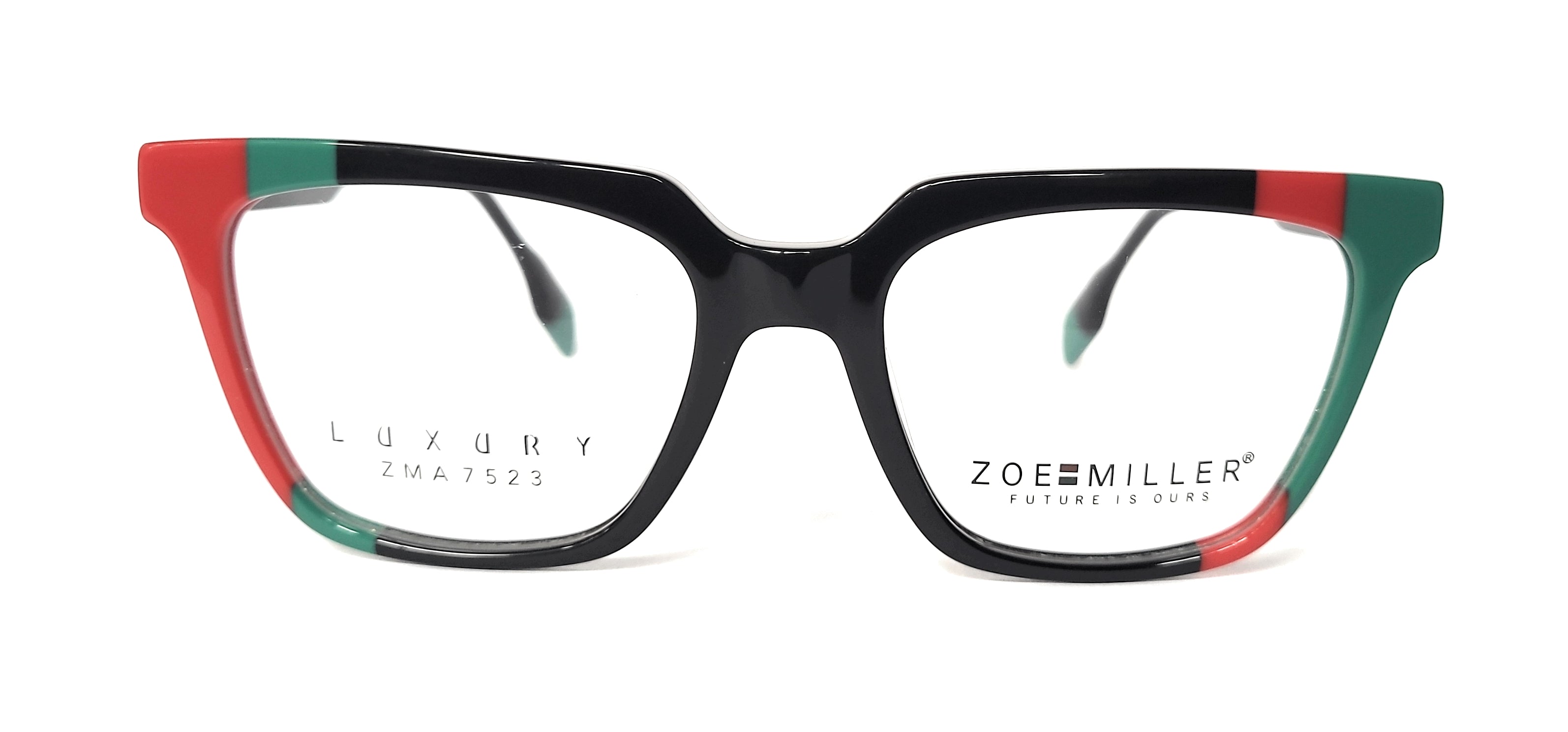 Zoe Miller Eyewear Spectacle Luxury ZMA7523 Multi BLK/GRN