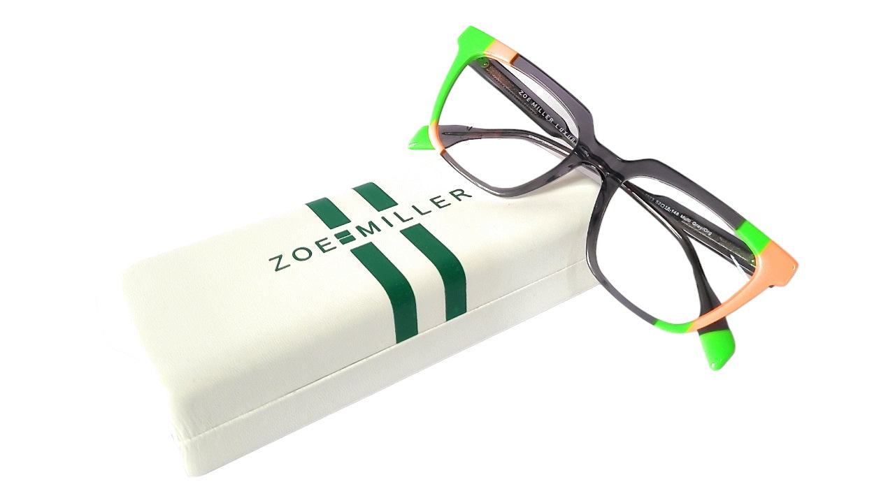 Zoe Miller Eyewear Spectacle Luxury ZMA7523 Multi Grey/Org