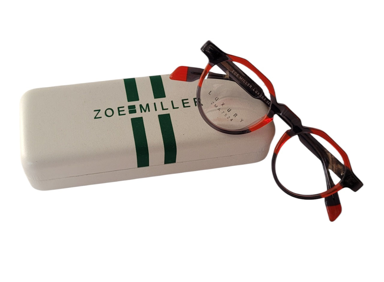 Zoe Miller Eyewear Spectacle Luxury ZMA7524 Multi GREY/RED