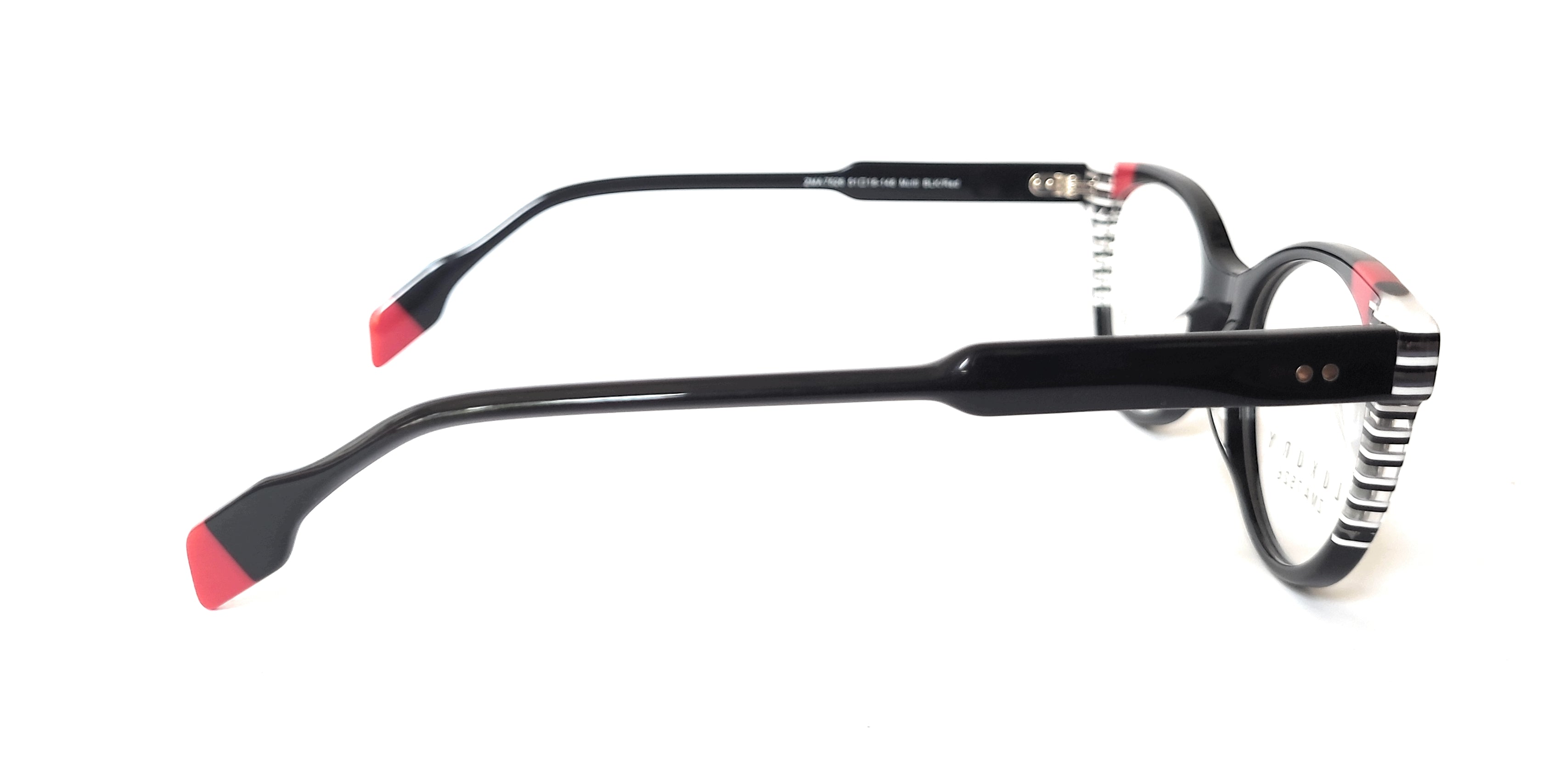 Zoe Miller Eyewear Spectacle Luxury ZMA7526 Multi BLk/RED