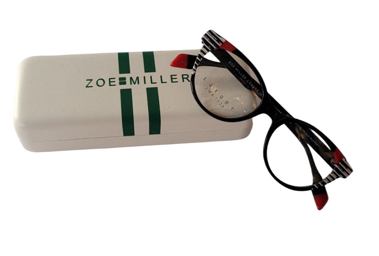 Zoe Miller Eyewear Spectacle Luxury ZMA7526 Multi BLk/RED