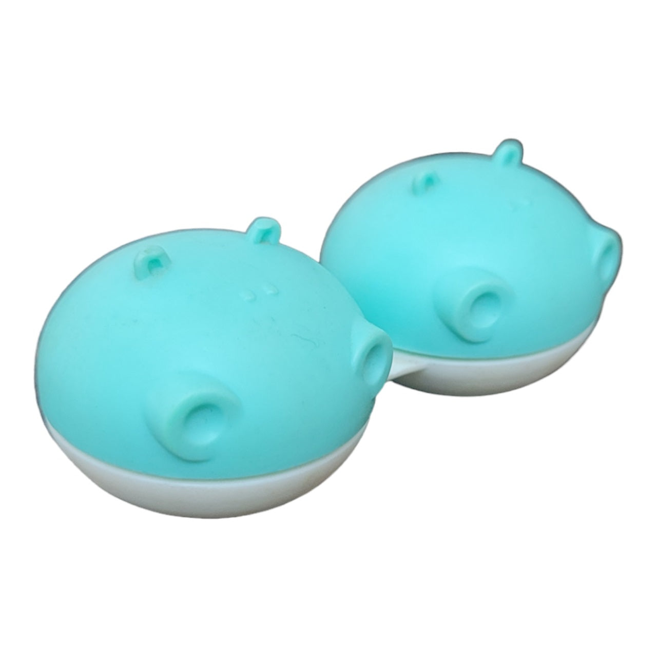 Hippo Contact Lens Case | Fancy Contact Lenses Case Aqua Color by Affaires Qcase-0049