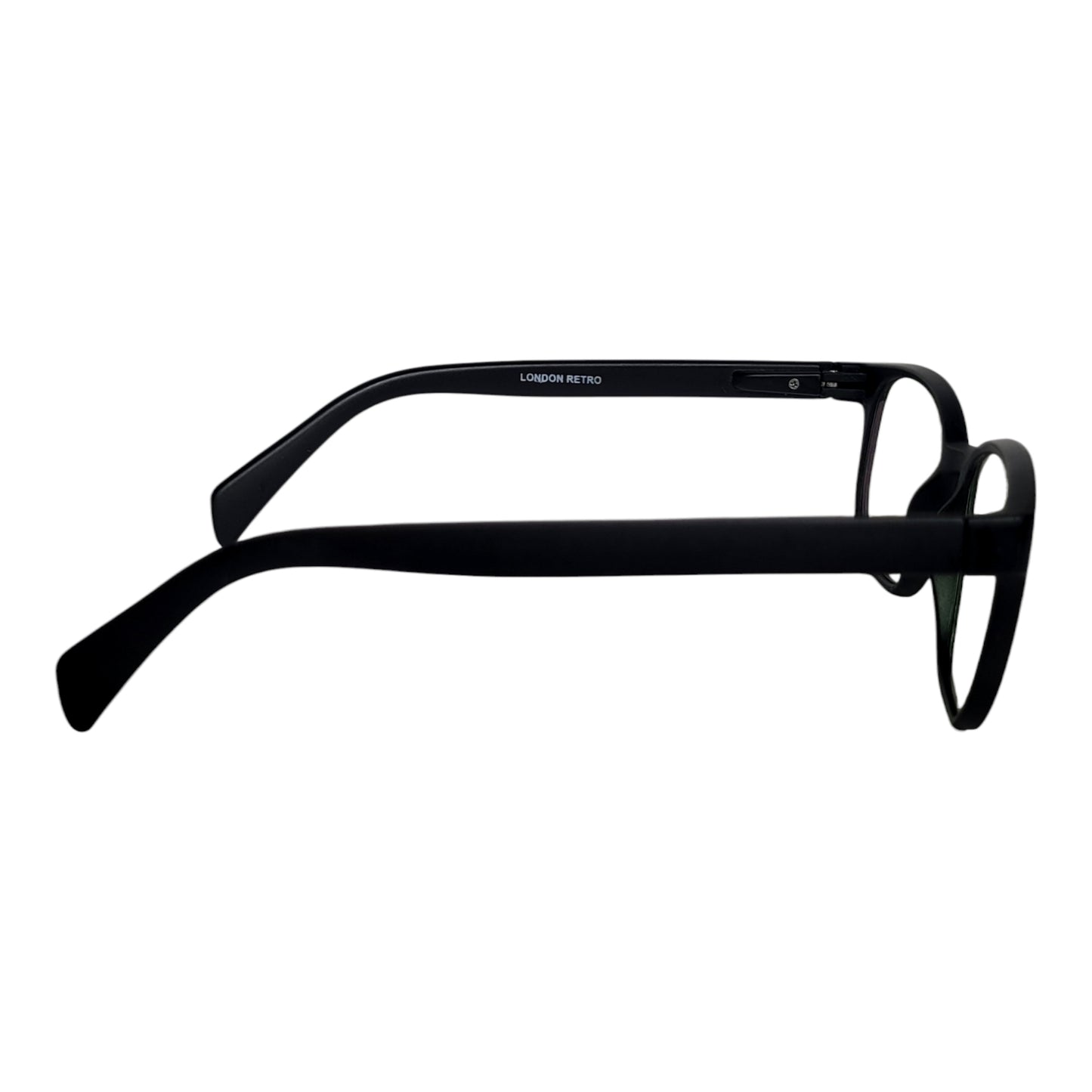 Black trendy Eyeglasses Spectacle London Retro 38704 with Power ANTI-GLARE-Reflective Glasses KT-346 - Affaires