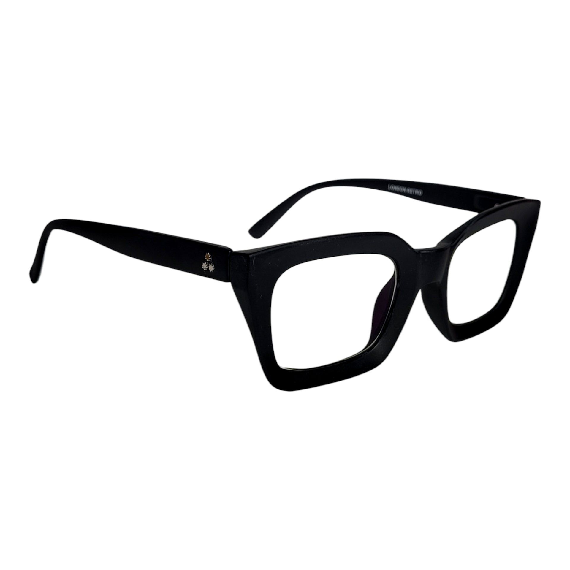 Black retro syle Eyeglasses Spectacle London Retro 38713 with Power  ANTI-GLARE-Reflective Glasses KT-351 Affaires