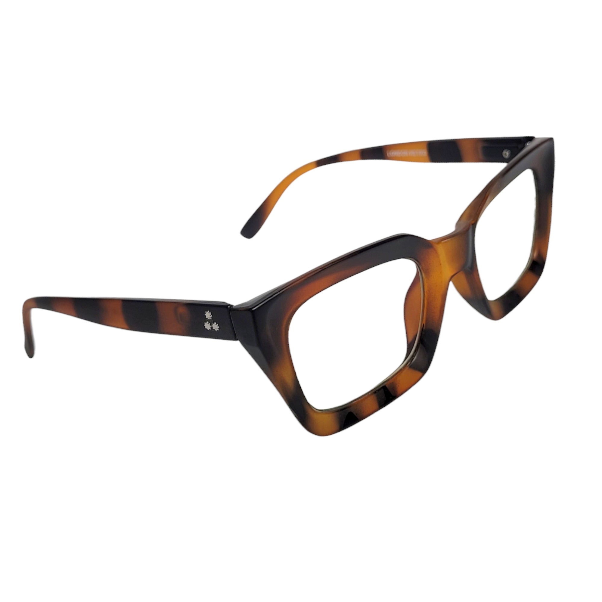 Brown DA retro syle Eyeglasses Spectacle London Retro 38713 with Power ANTI-GLARE-Reflective Glasses KT-352 - Affaires