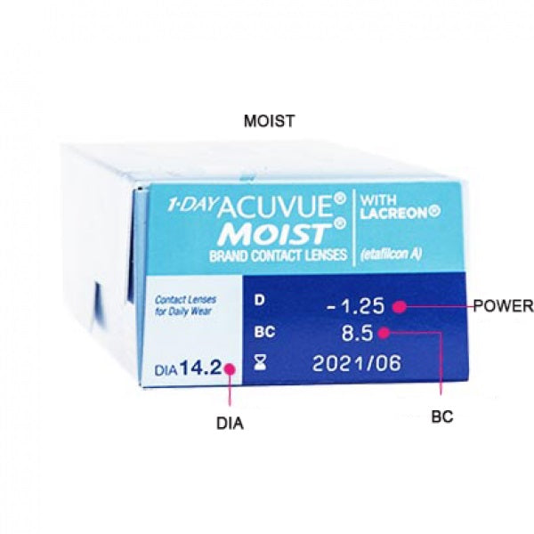 Acuvue 1-Day Moist Contact Lenses