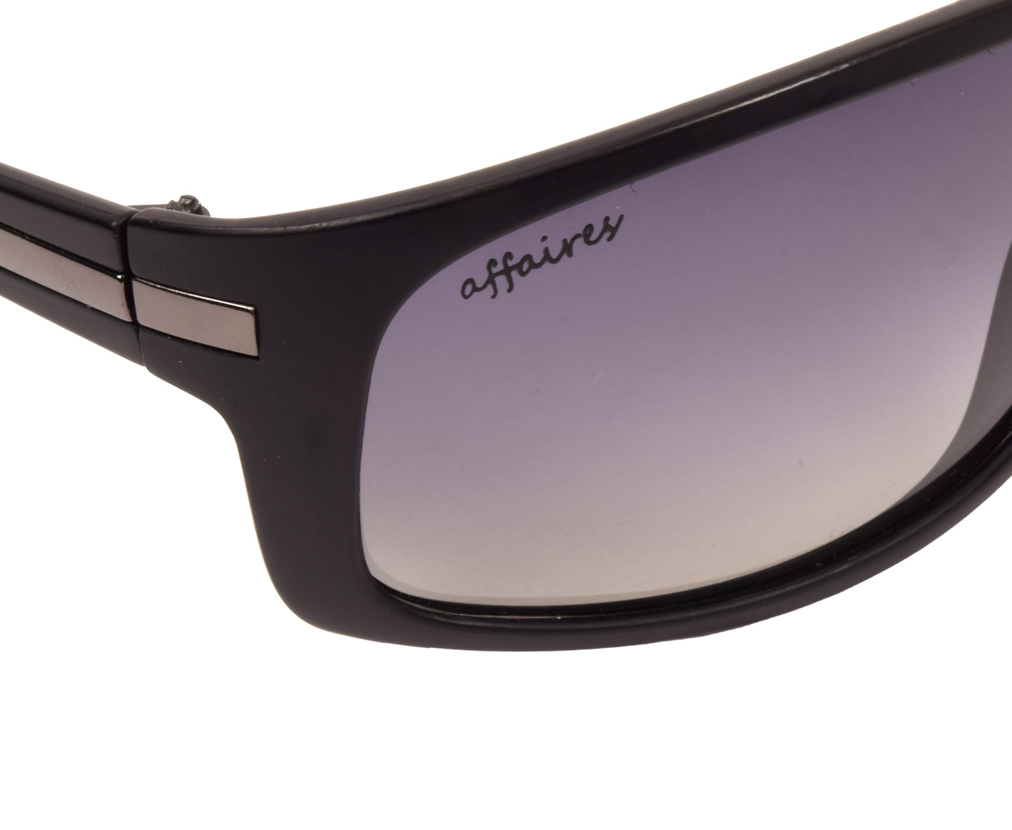 Affaires Sunglasses Black Wrap Full Rim A-405