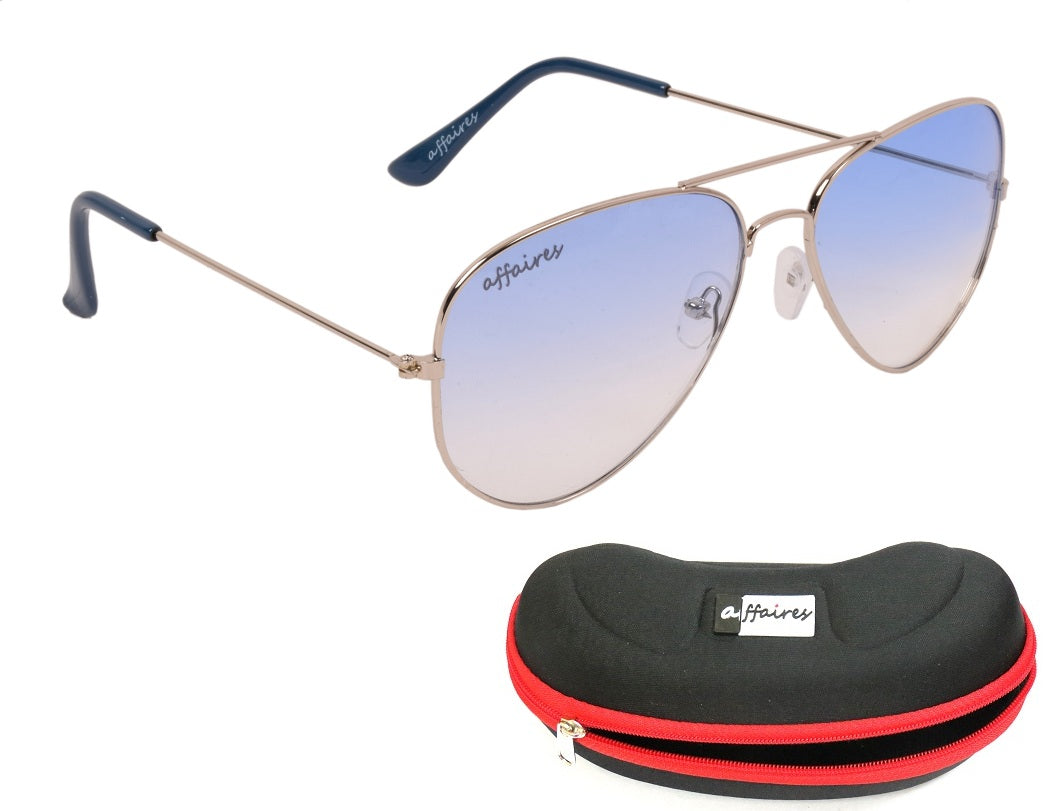 Affaires Aviator Sunglasses with Cover A-410