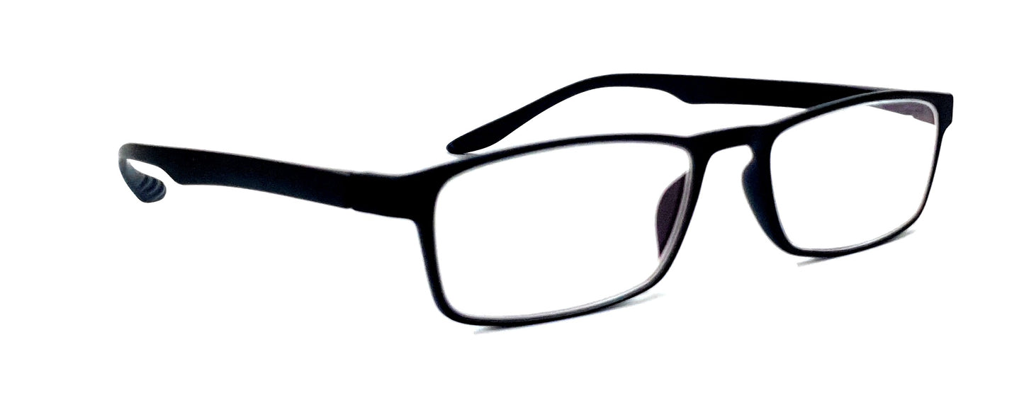 Affaires Readers | Antireflection Glass | Black Rectangle Full Rim Reading Eyeglasses | For +1.00 to +3.00 Power | Near Vision Galsses