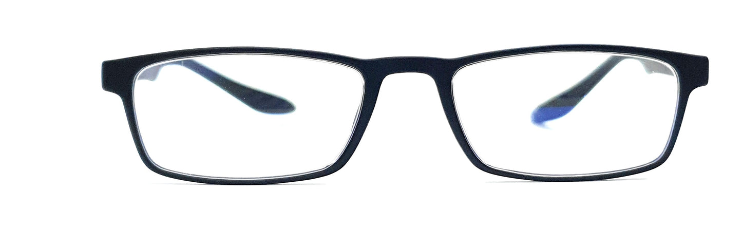 Affaires Readers | Antireflection Glass | Black Rectangle Full Rim Reading Eyeglasses | For +1.00 to +3.00 Power | Near Vision Galsses