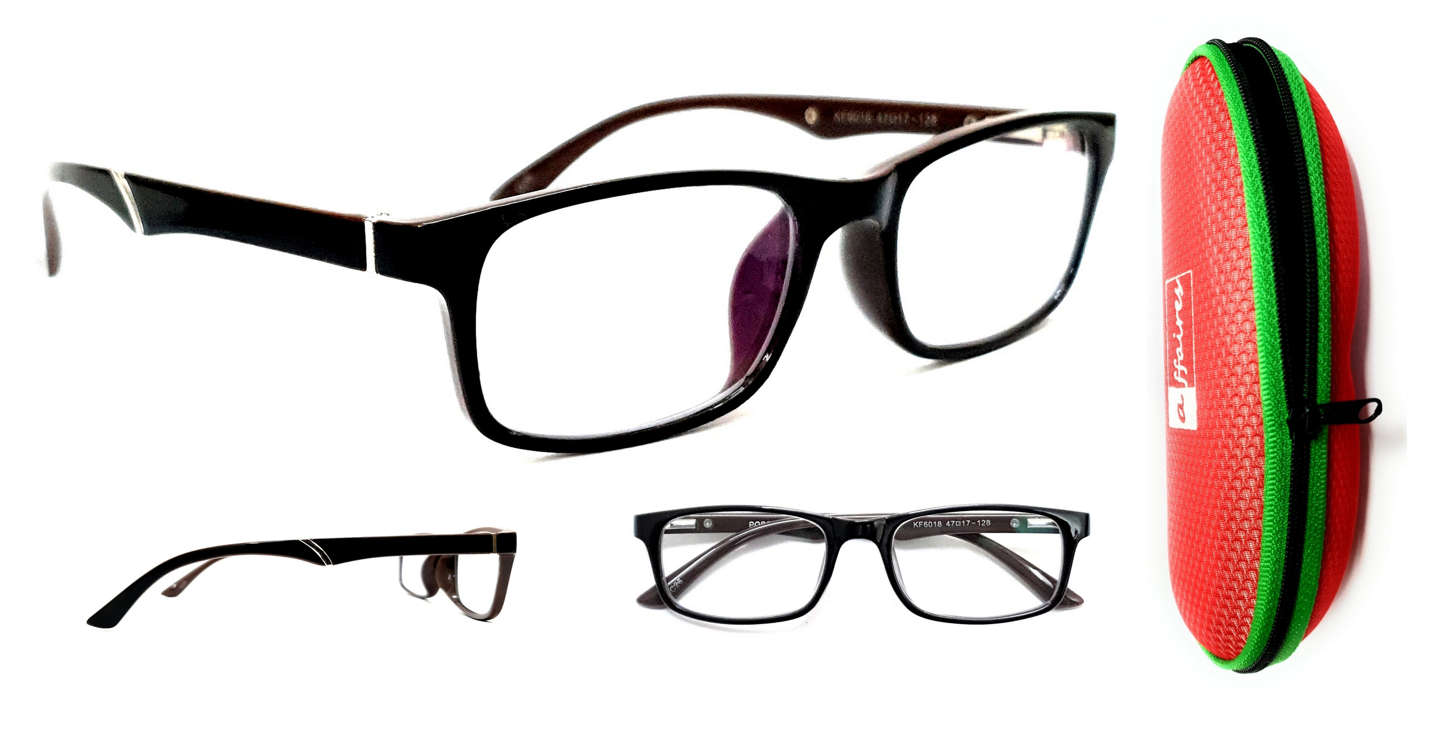 Black and brown glasses for eye protection