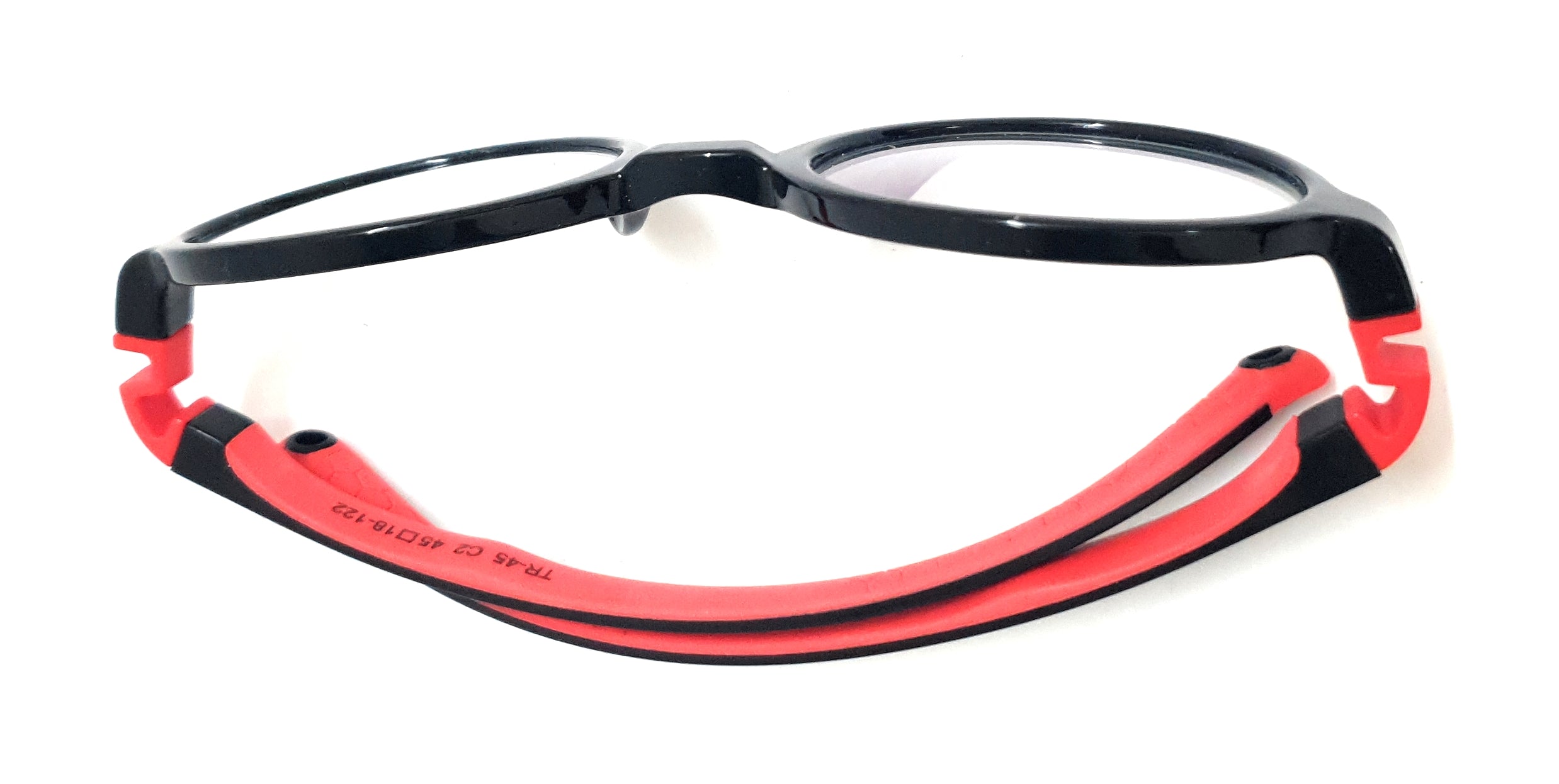 Affaires Kids Black and Red Blue Light Filter Computer Glasses with flexible frames and anti-reflection transparent lenses for eye protection