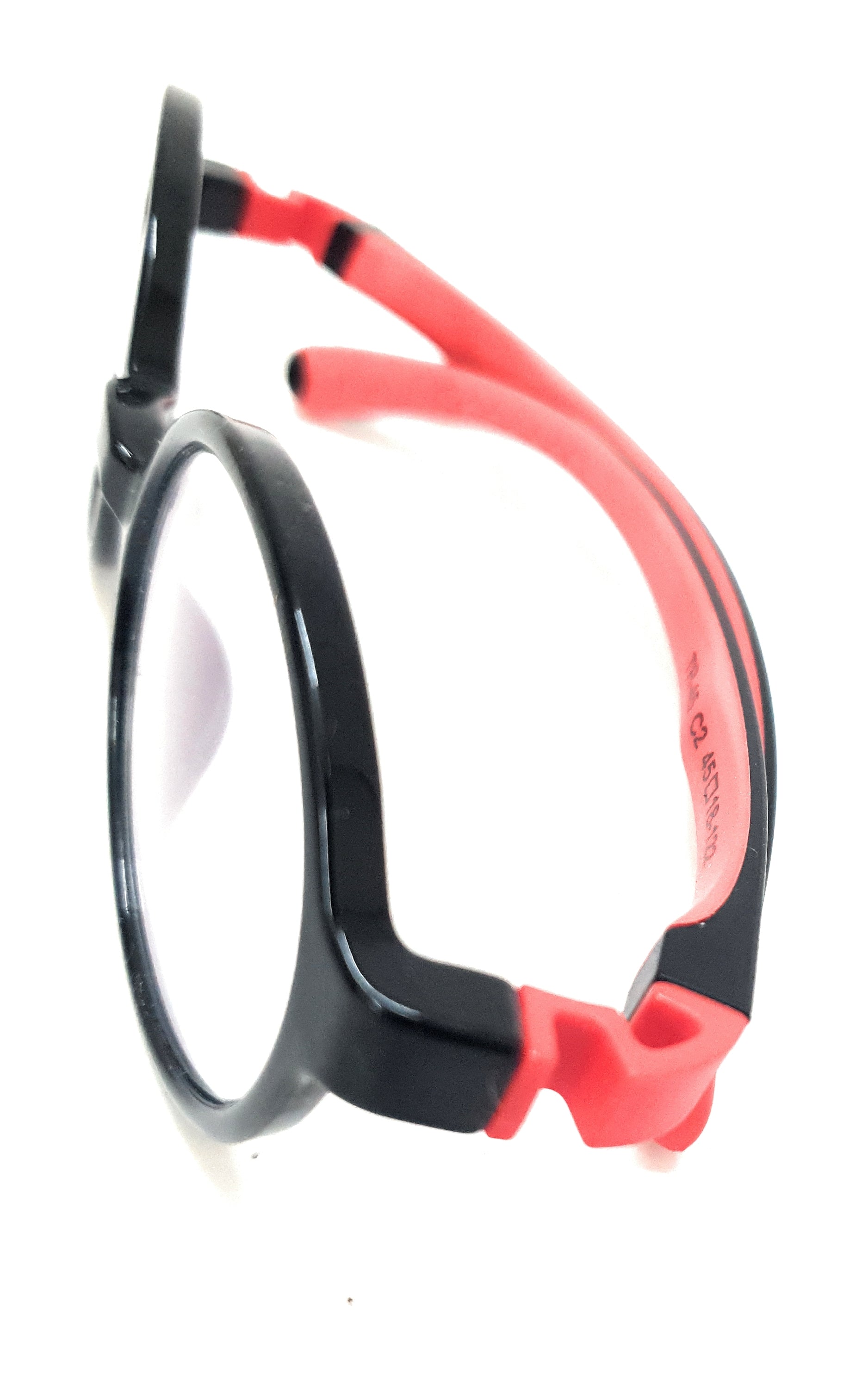 Affaires Kids Black and Red Blue Light Filter Computer Glasses with flexible frames and anti-reflection transparent lenses for eye protection