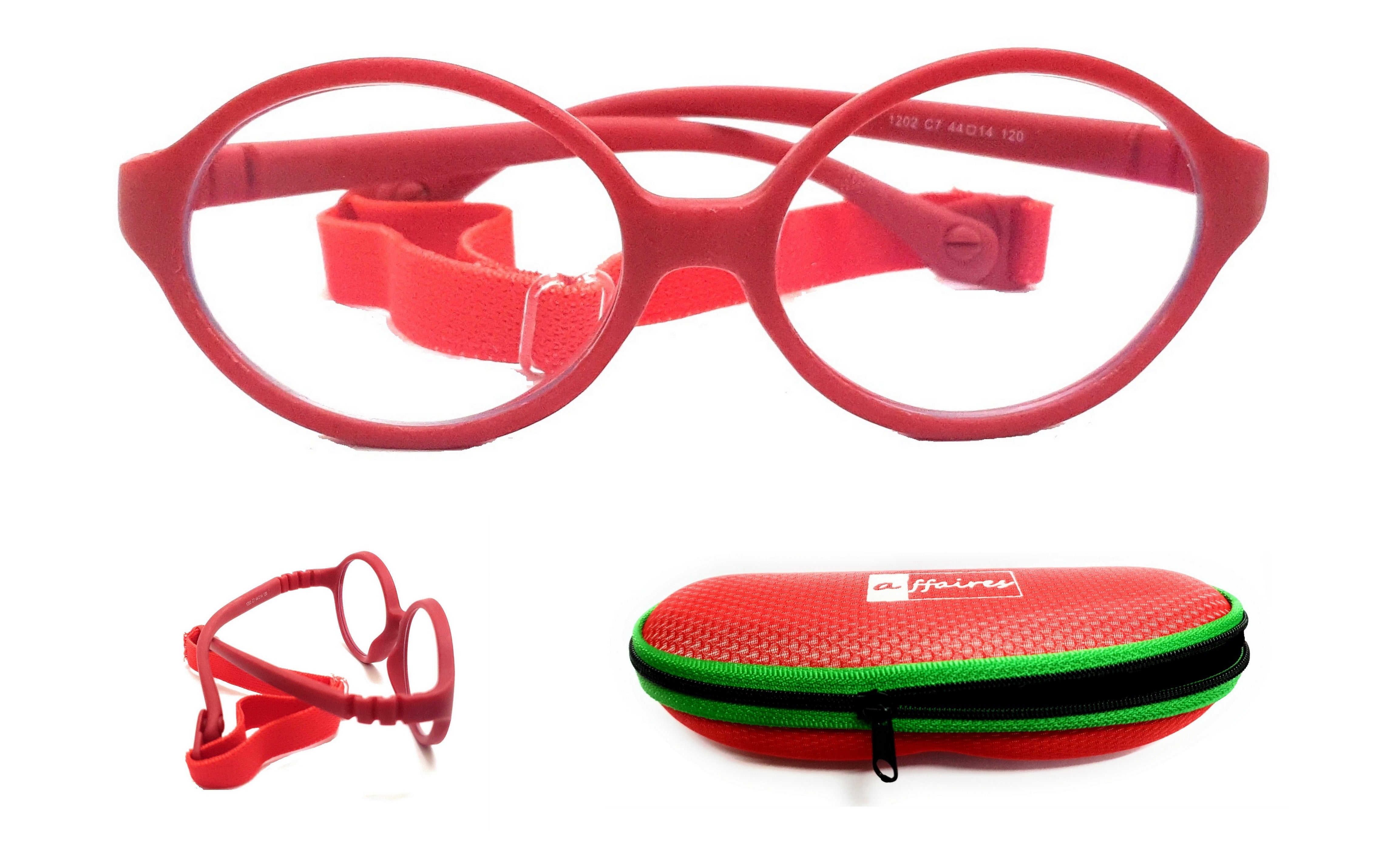 Affaires Blue Ray Block Glasses Frames for Kids BC 281 Red