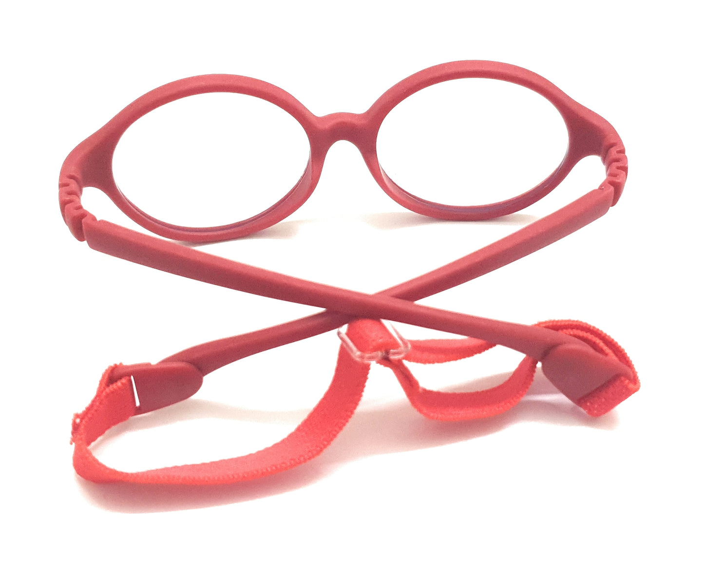 Affaires Blue Ray Block glasses Frames for Kids, Flexible, Bendable, No Screws, Glasses with anti-reflection | BC-281 (Red)