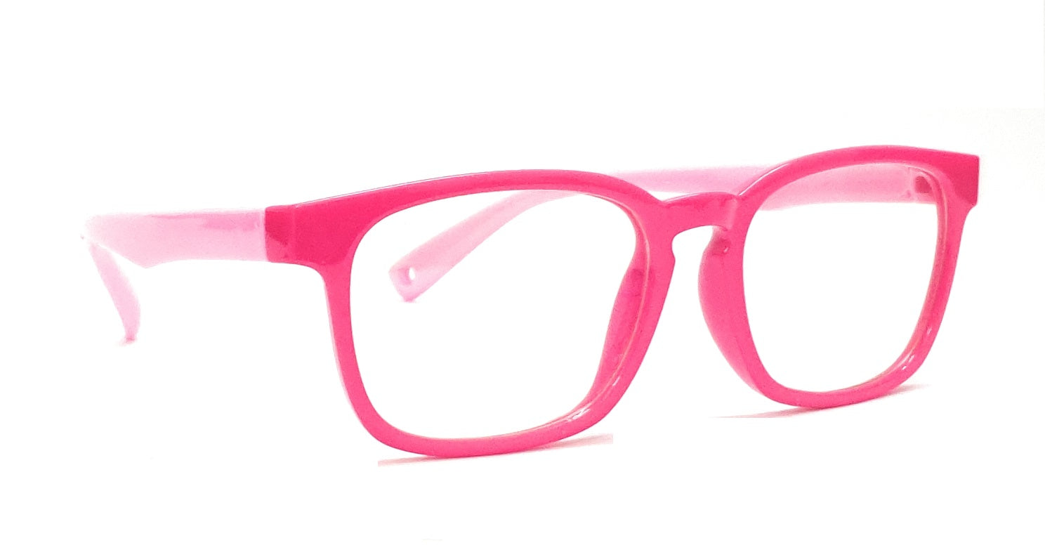 Pink kids blue ray block glasses