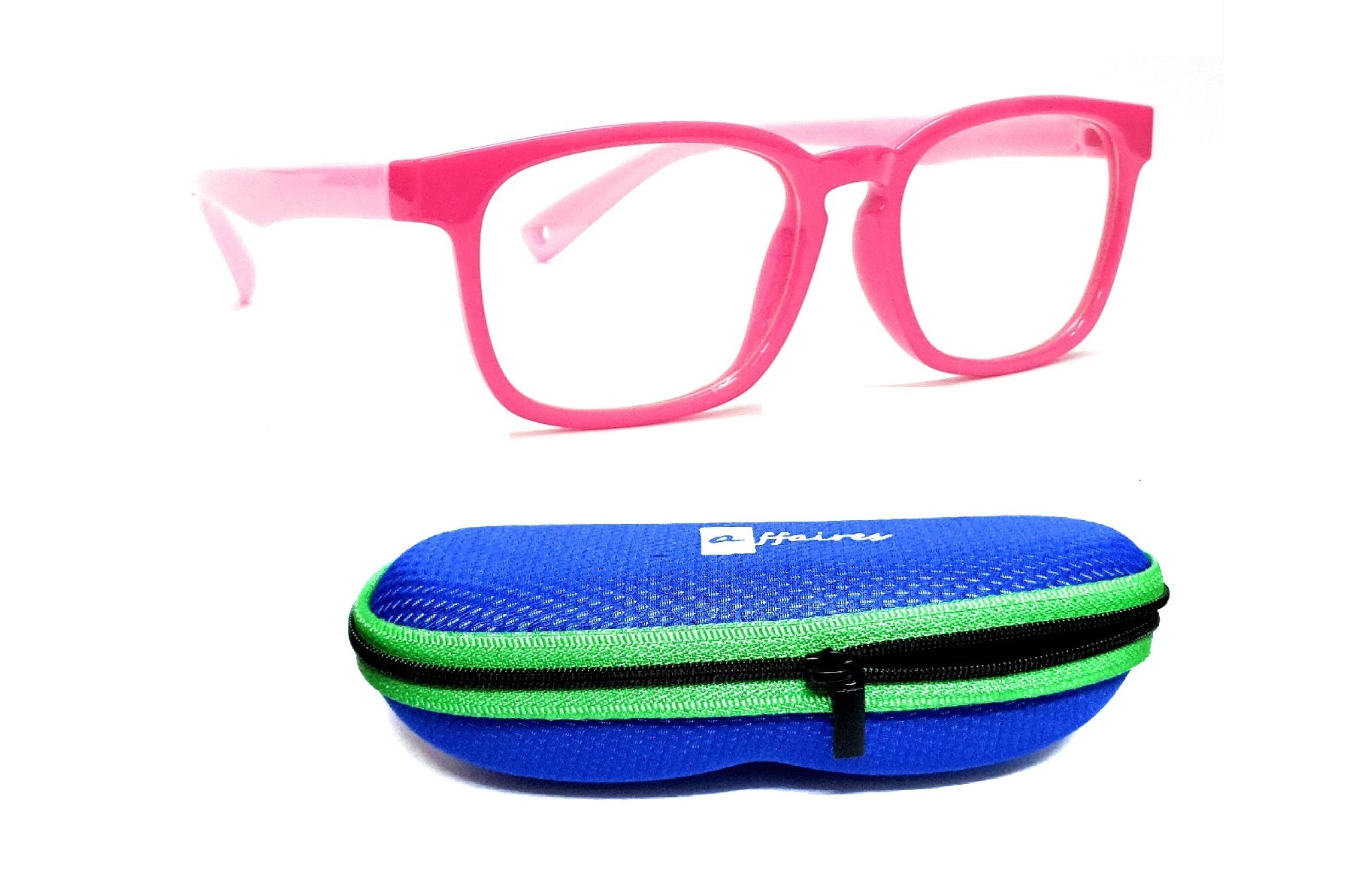 Pink kids blue ray block glasses