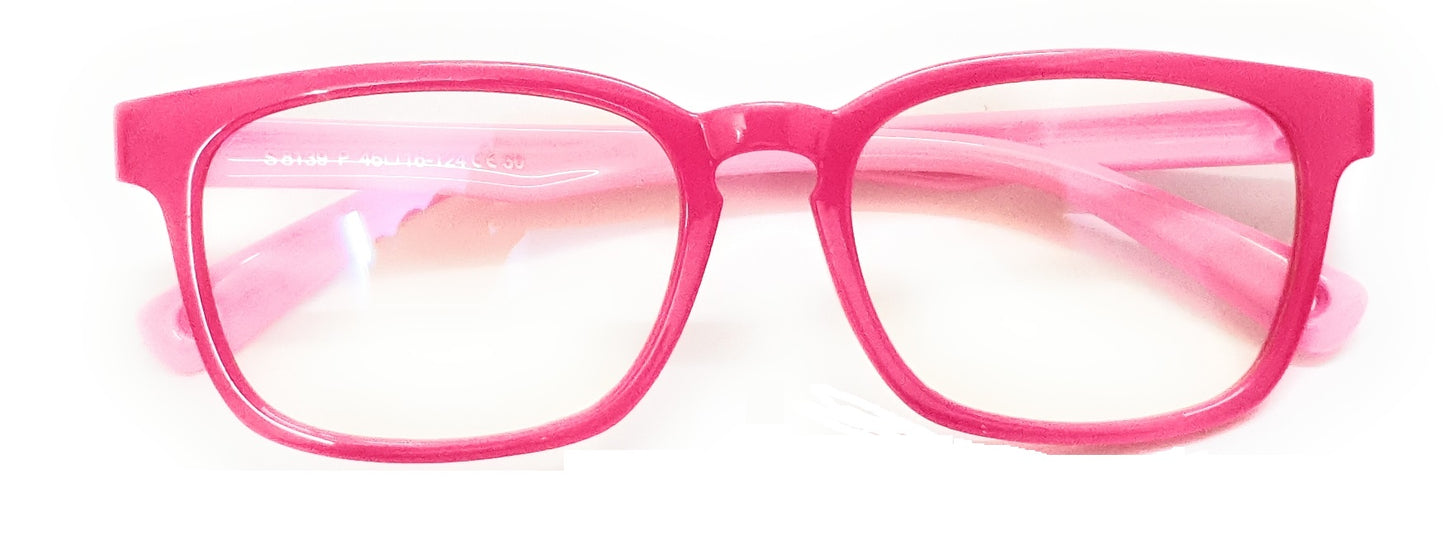 Affaires KIDS Blue Ray Block glasses Spectacles with anti-reflection for Eye Protection (8139) (Pink) BC-303