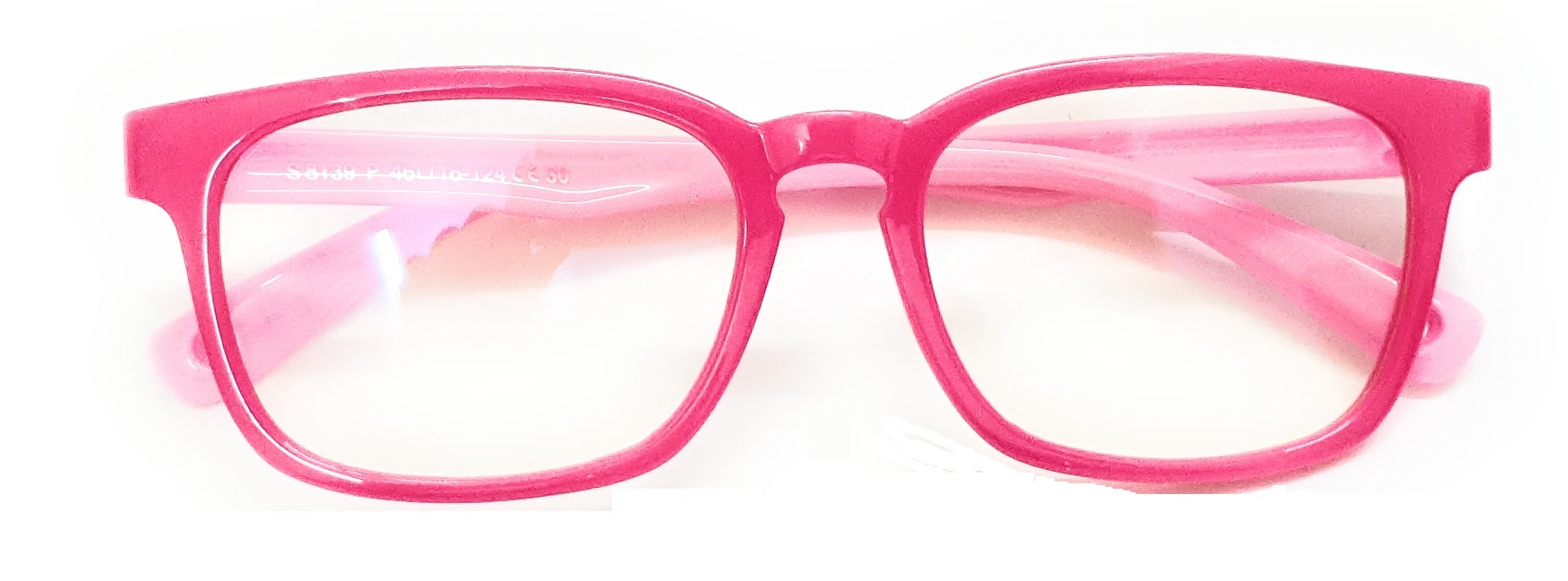 Pink kids blue ray block glasses