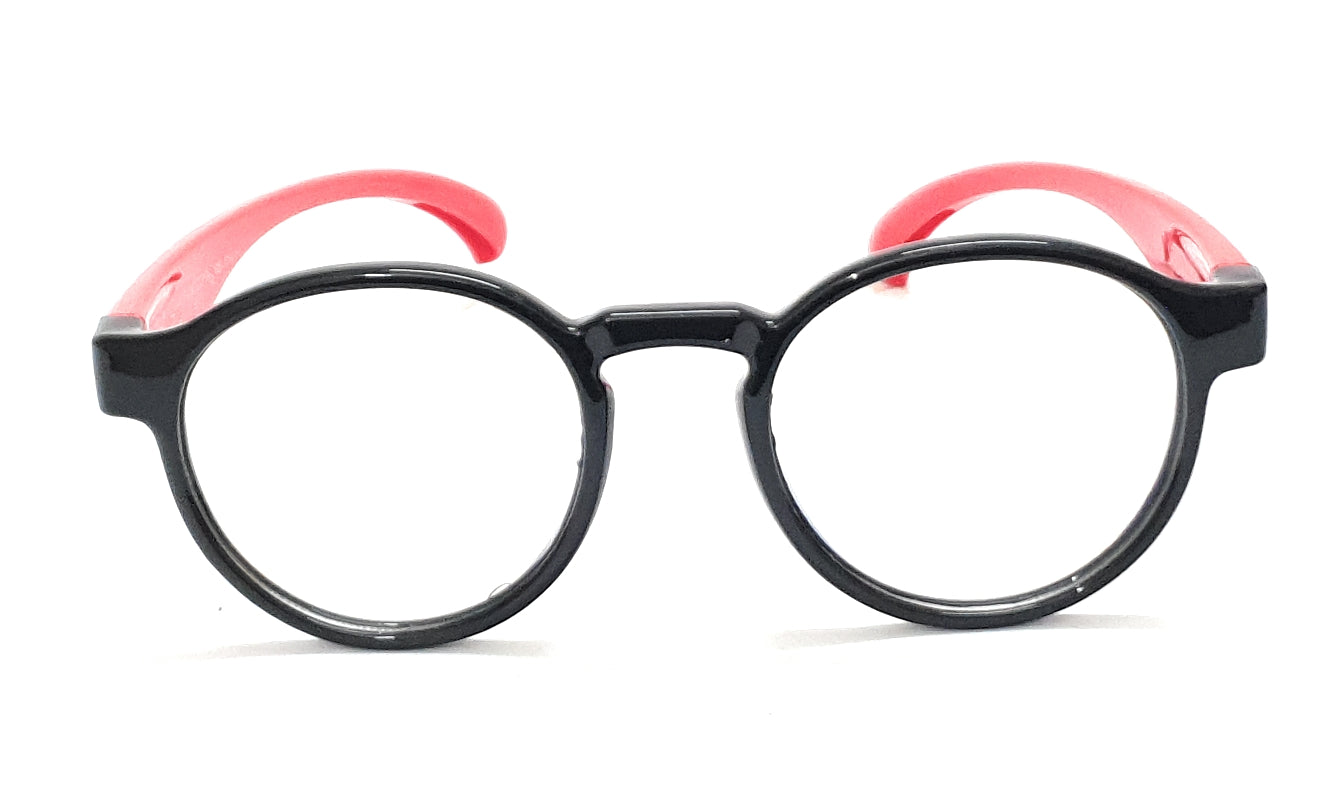 Black and red kids blue ray block glasses