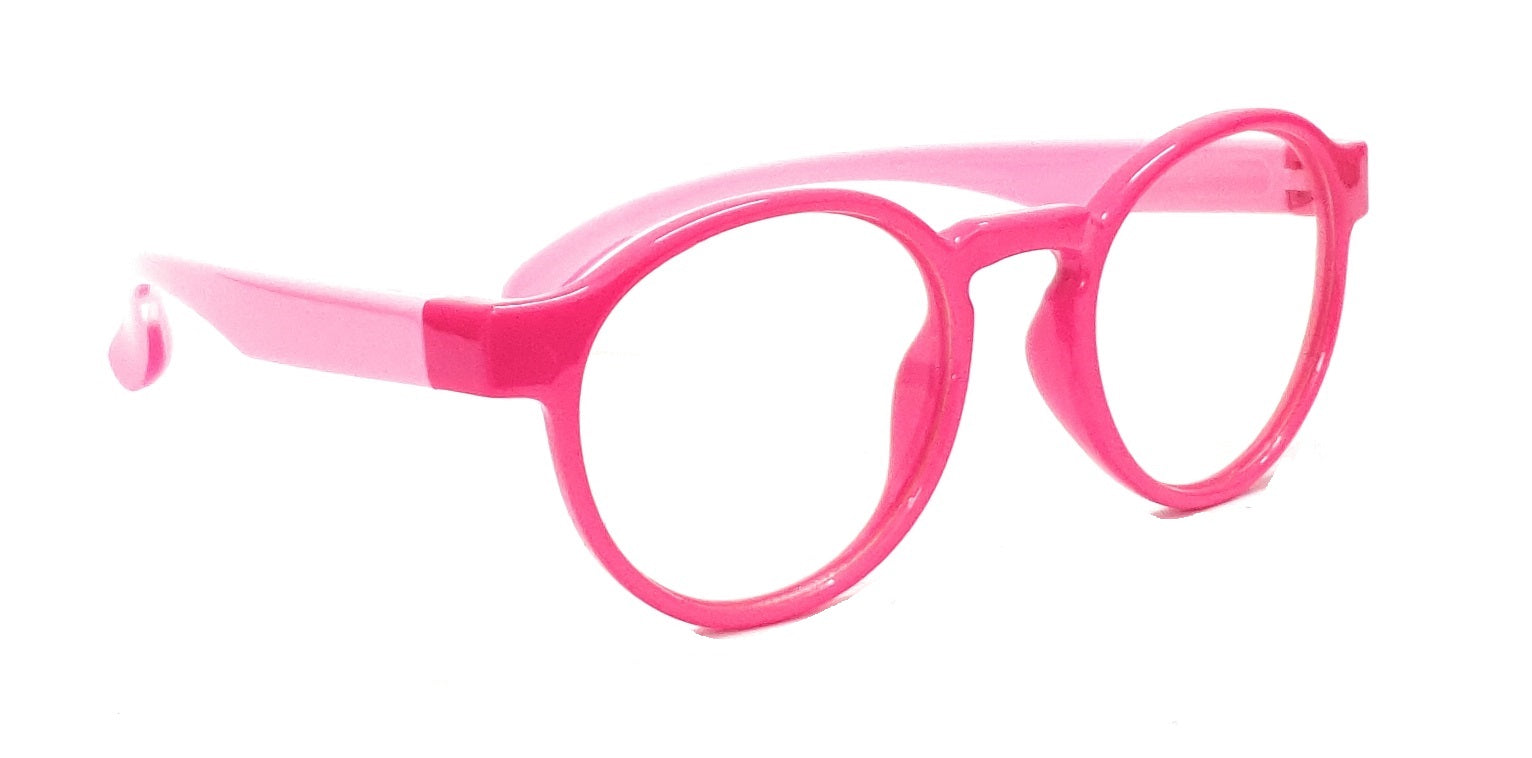 Pink kids blue ray block glasses