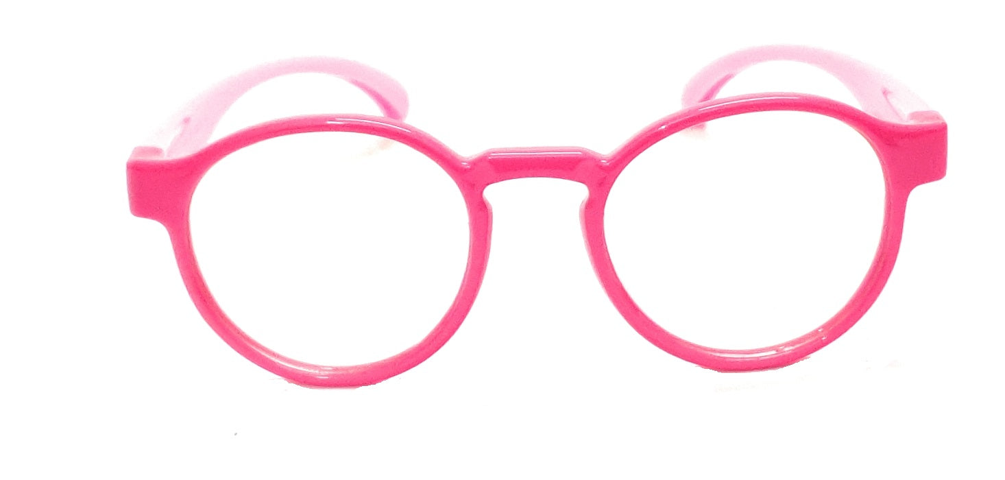 Pink kids blue ray block glasses