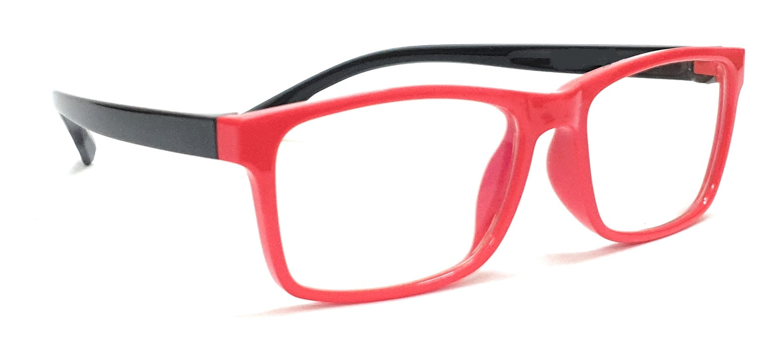 Red and black kids blue ray block glasses