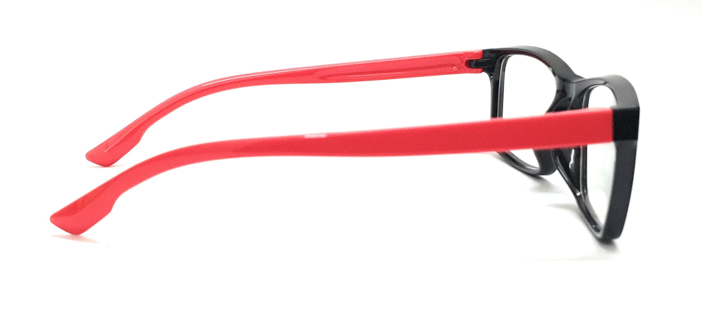Affaires KIDS Blue Ray Block glasses Spectacles with anti-reflection for Eye Protection (8225) (Black-Red) BC-318