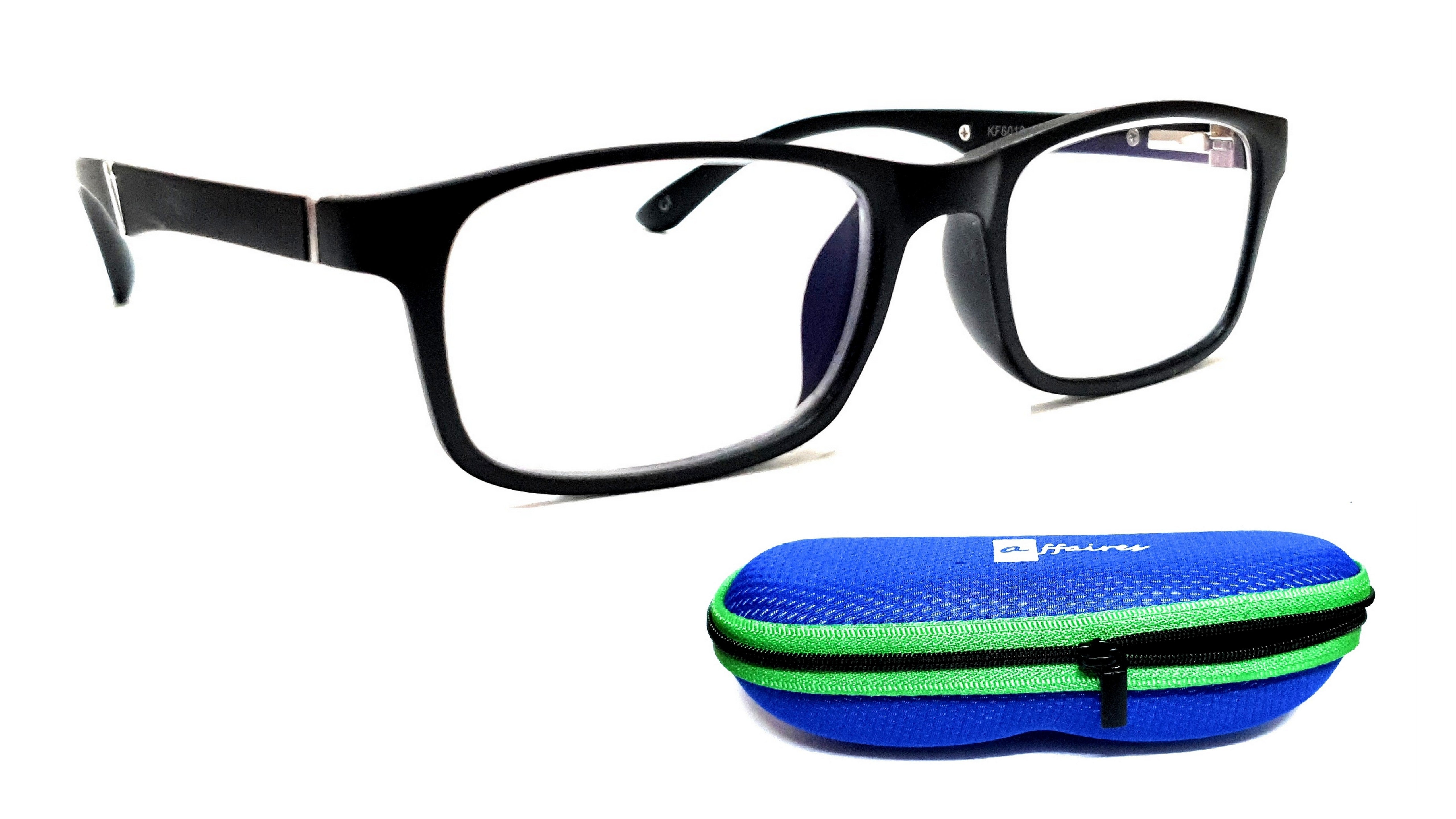 Matte black kids KF6018 blue ray block glasses