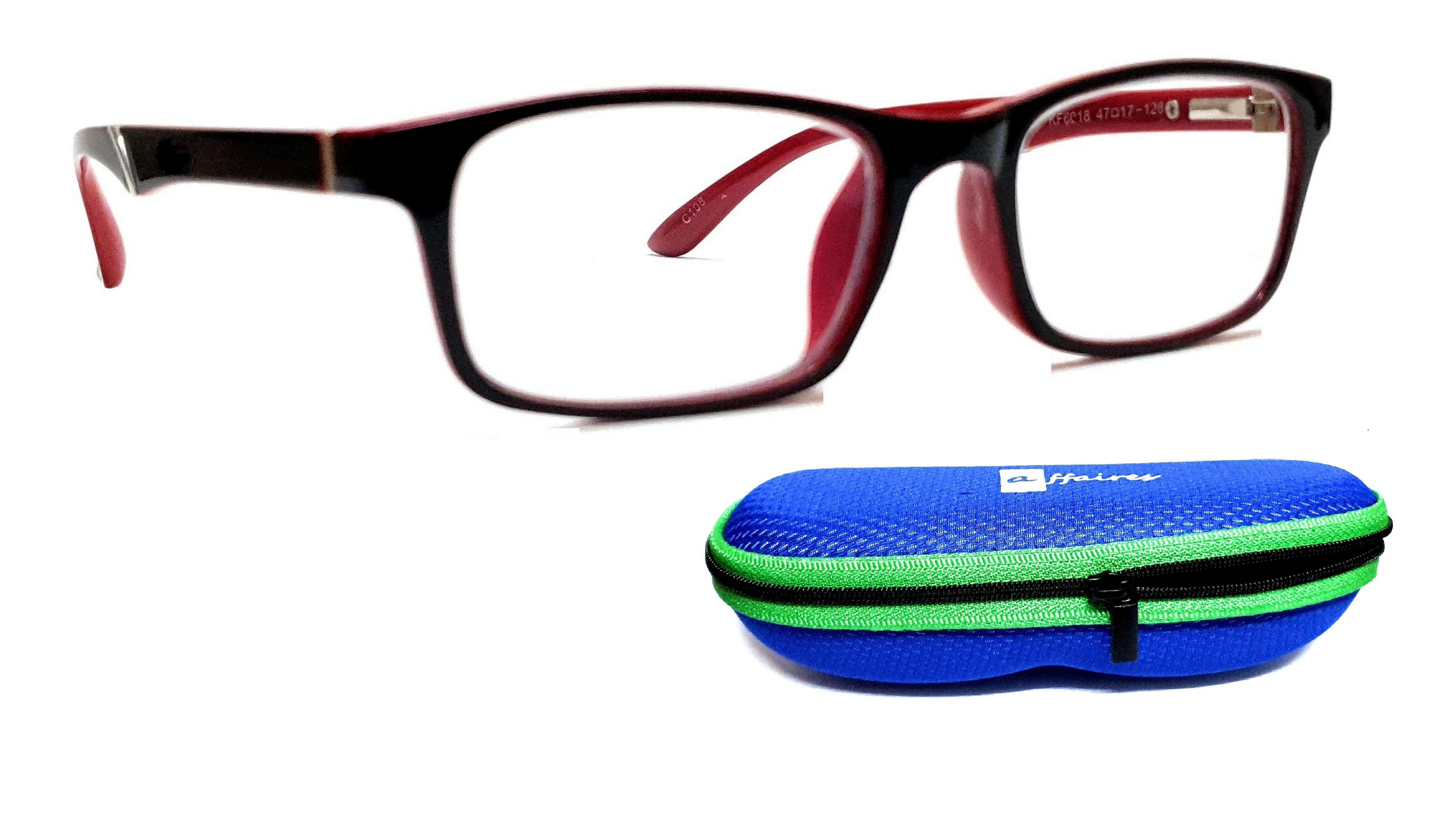 Black and red kids blue ray block glasses