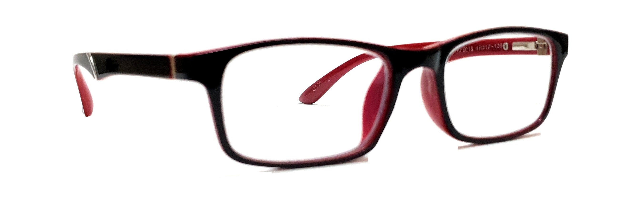 Black and red kids blue ray block glasses