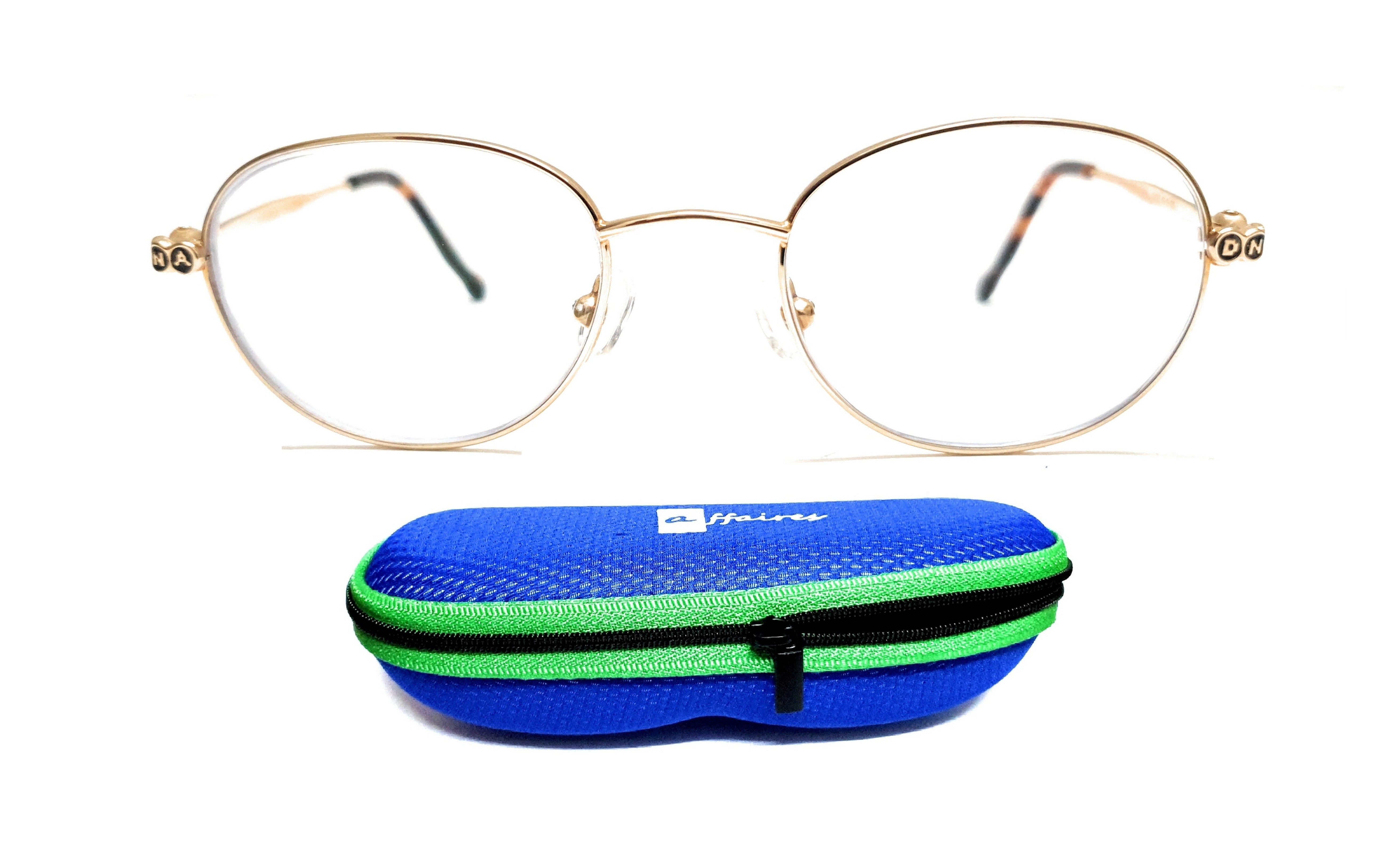 Golden Harry Potter-style kids blue ray block glasses