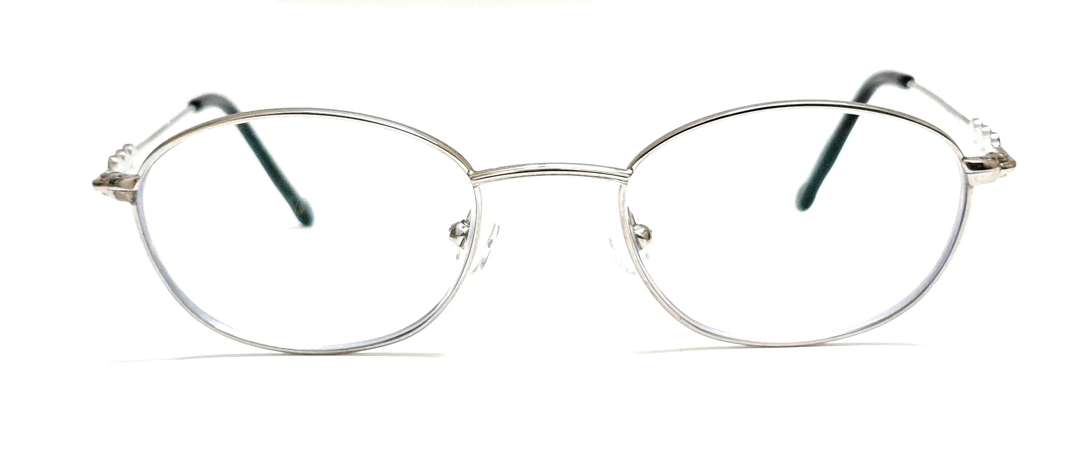 Silver Harry Potter-style kids blue ray block glasses