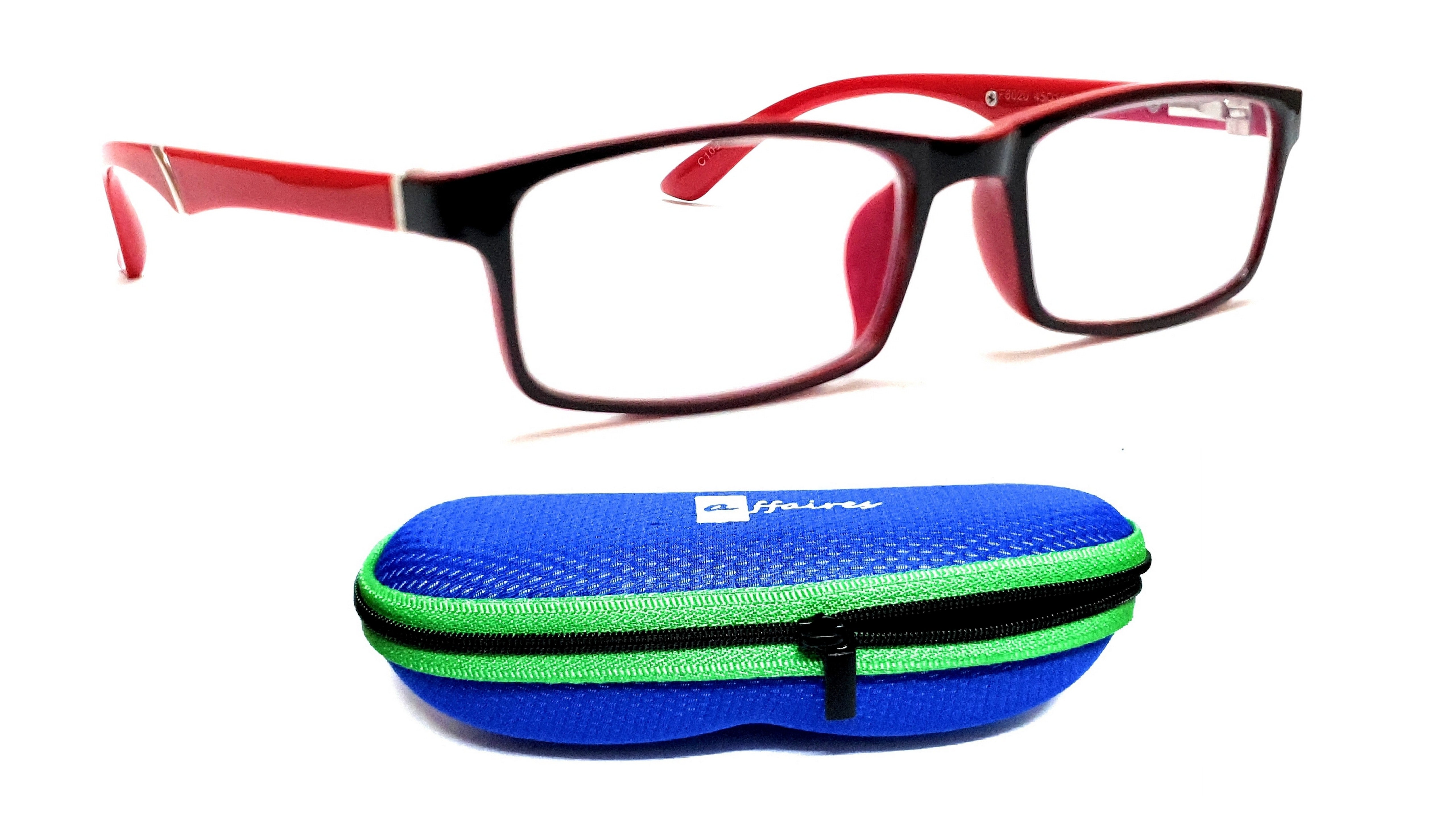 Kids blue ray block glasses black and red