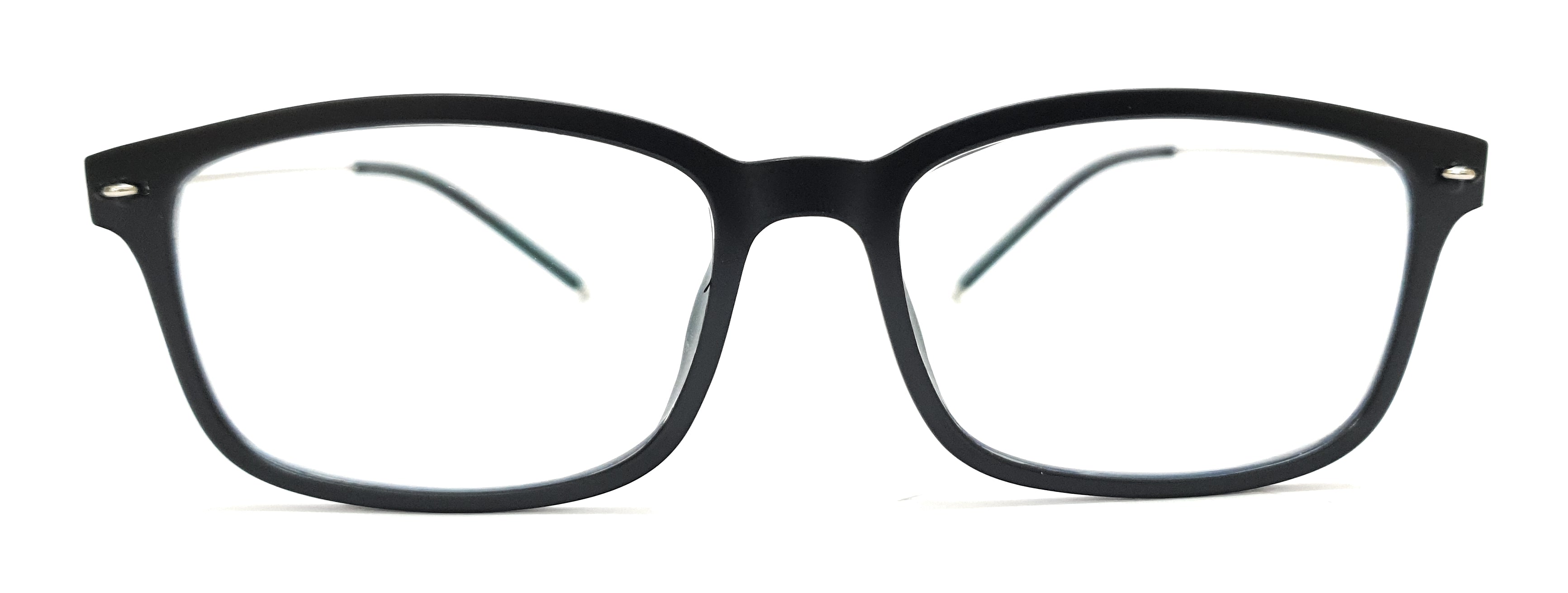 Affaires Black Rectangle Light Spectacles BC-123 Black Matte