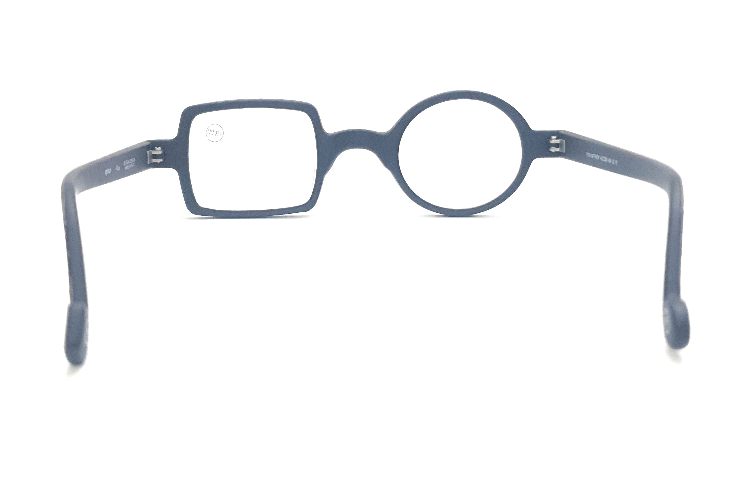 Affaires Trendy One Round One Square Spectacles Glasses Frame Unique Premium Eyewear – ROY ( Black – Brown )