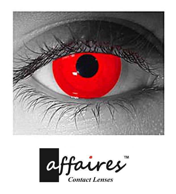 Affaires Red Out Crazy Color Contact Lenses