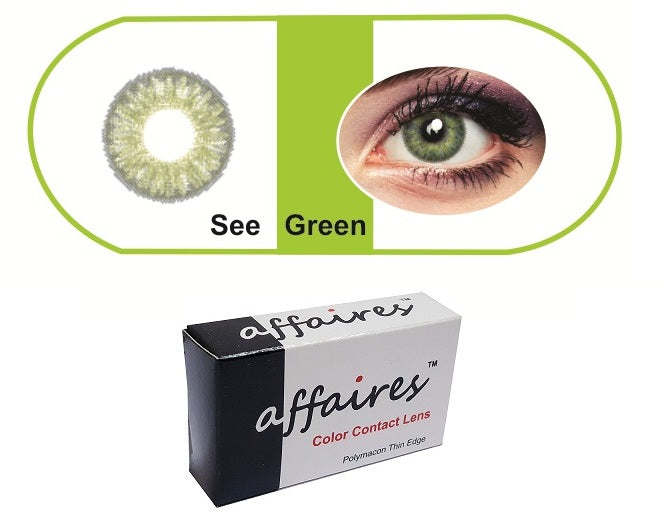 Affaires Quarterly Color Contact Lens Sea Green