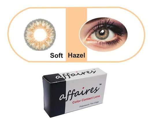 Affaires Quarterly Color Contact Lens cosmetic Lenses Soft Hazel