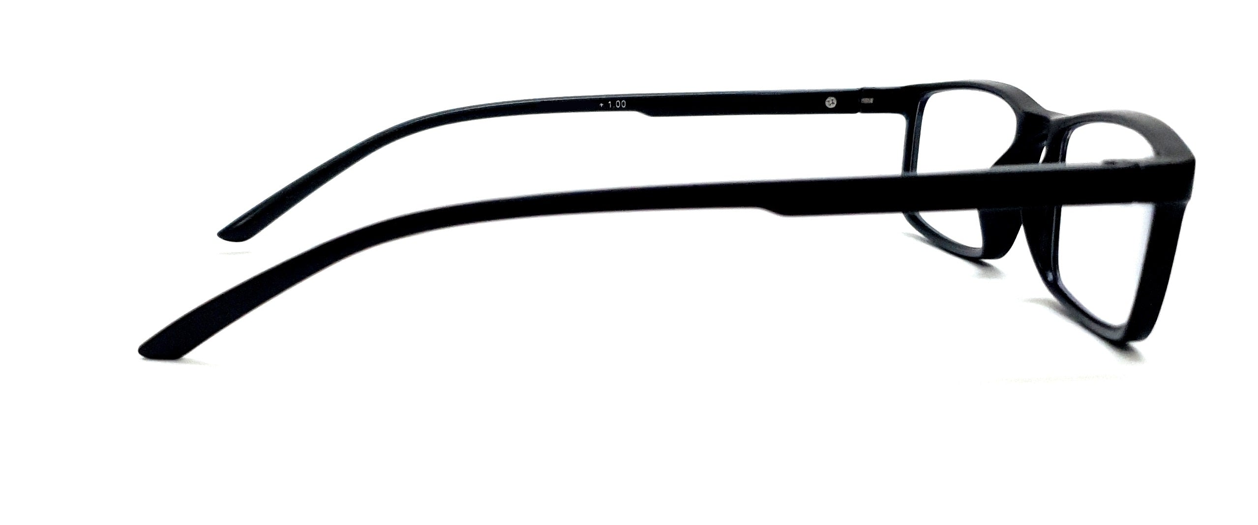 Black rectangle reading glasses