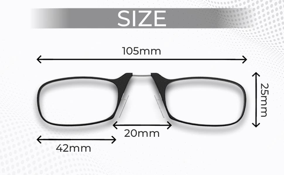 Affaires Ultra Thiner Portable Mobile Sticking Reading Glasses For Men & Women | Mobile & Computer reading glasses Powers from +1 to +3