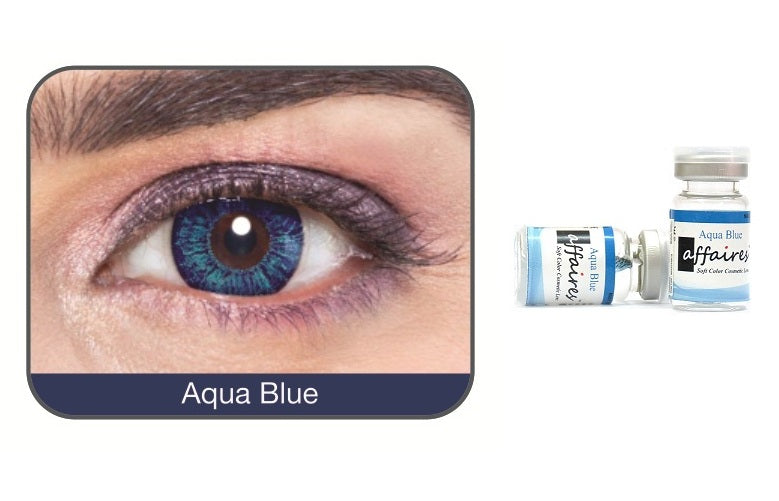 Affaires Color Yearly Contact Lenses Two Tone Aqua Blue