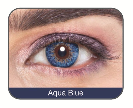 Affaires Color Yearly Contact Lenses Three Tone Aqua Blue Color ( 2pcs in Pack )