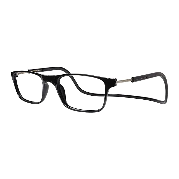 Black magnetic reading spectacle glasses