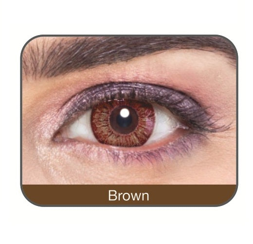Affaires Color Yearly Contact Lenses Two Tone Brown Color ( 2pcs in Pack )