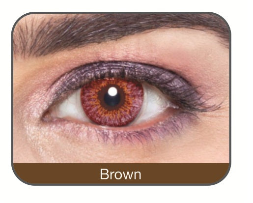 Affaires Color Yearly Contact Lenses Three Tone Brown Color  ( 2pcs in Pack )