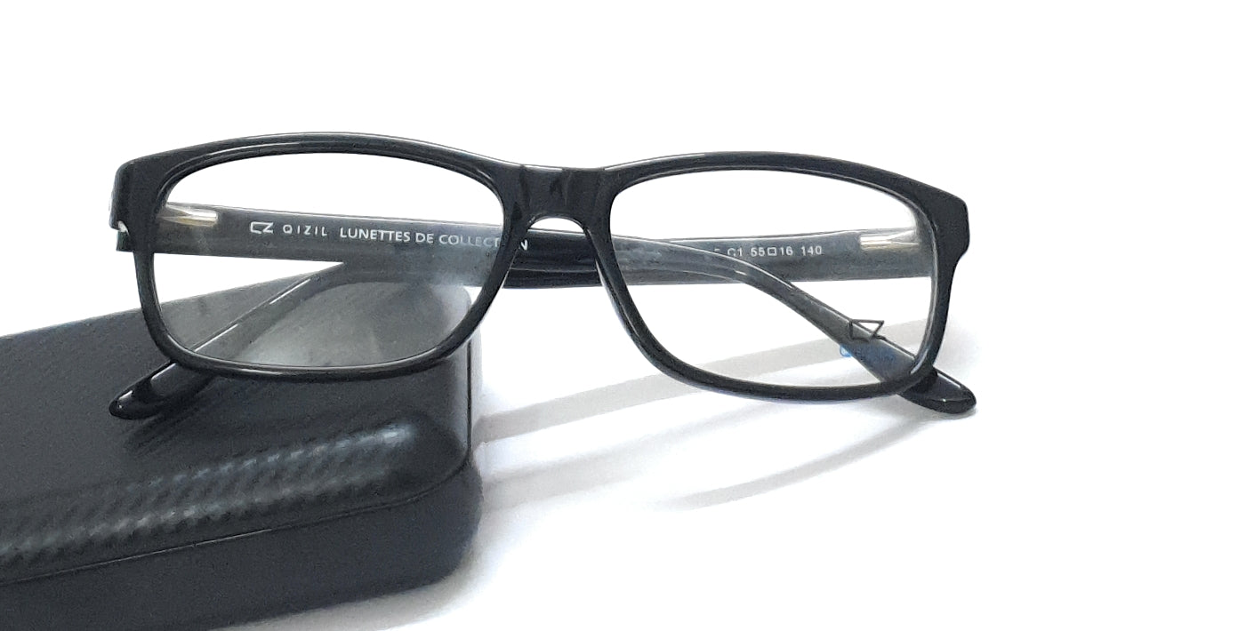 Qizil Eyeglasses Rectangle Spectacle 8545 Black