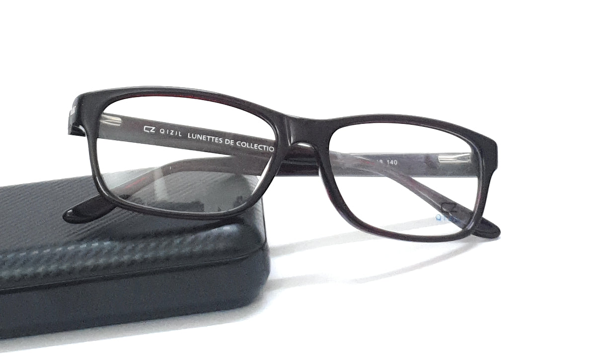 Qizil Eyeglasses Rectangle Spectacle 8545 Brown