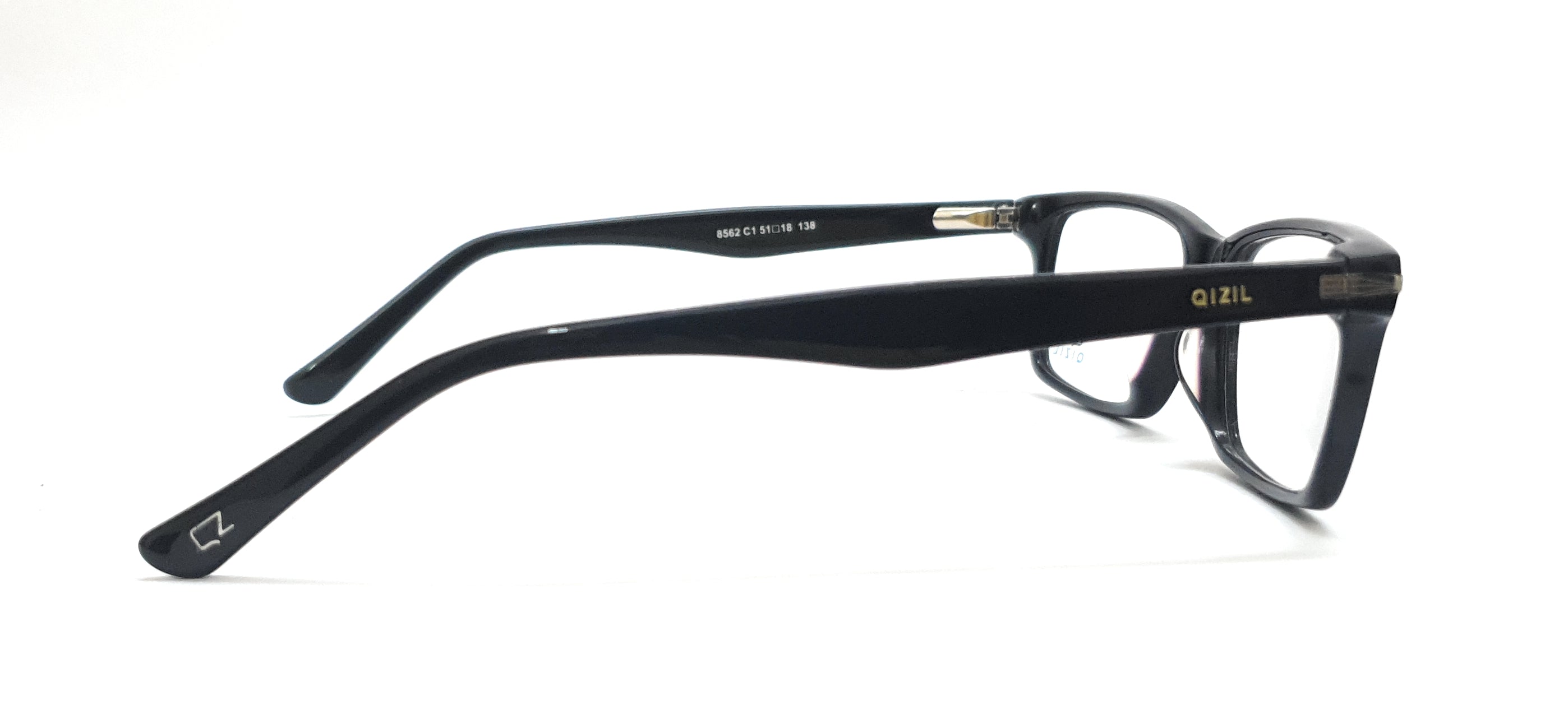 Qizil rectangle eyeglasses 8562 black